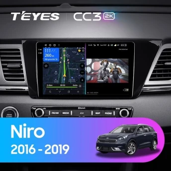 Штатная магнитола Teyes CC3 2K 360 6/128 Kia Niro DE (2016-2019)