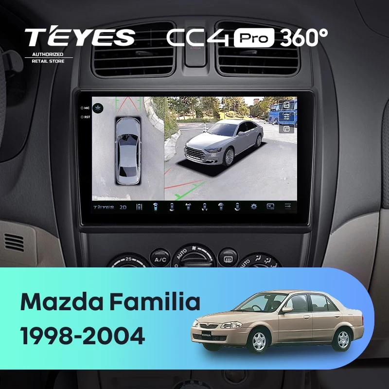 Штатная магнитола Teyes CC4 Pro 360 8/128 Mazda Familia (BJ) (1998-2004)