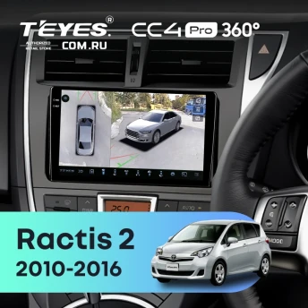 Штатная магнитола Teyes CC4 Pro 360 12/256 Toyota Ractis 2 (2010-2016)