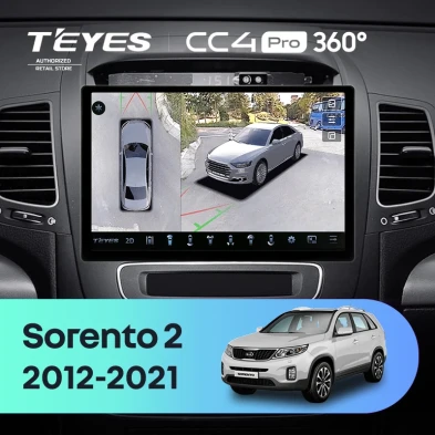 Штатная магнитола Teyes CC4 Pro 360 12/256 Kia Sorento 2 II XM (2012-2021) F2 (11")