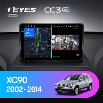 Штатная магнитола Teyes CC3 2K 4/32 Volvo XC90 (2002-2014) F1