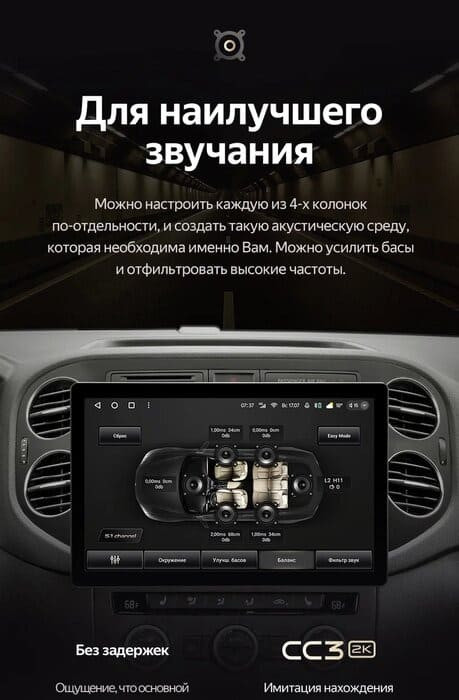 Штатная магнитола Teyes CC3 2K 4/64 Volkswagen Tiguan 1 NF (2006-2016) F1 (11")