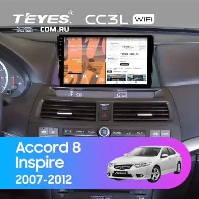 Штатная магнитола Teyes CC3L WiFi 2/32 Honda Accord 8 (USA) (2007-2012)